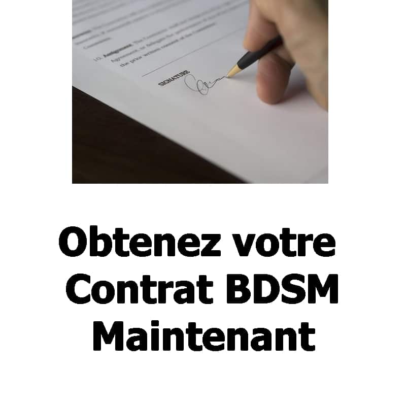 contrat bdsm 